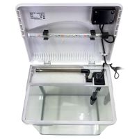 Аквариум Boyu EM-250 панорамный 7,5 л с фильтром и LED-лампой, белый