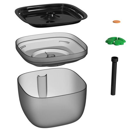 Автопоилка фонтан Petwant W7 2 л, 3 режима, с подсветкой, для кошек и собак, черная