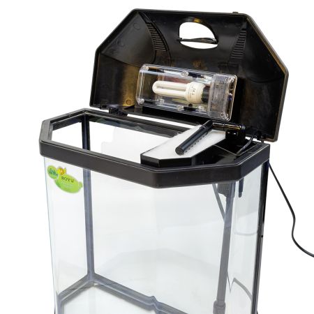 Аквариум Boyu LJ-380 25 л с системой фильтрации и освещением, черный