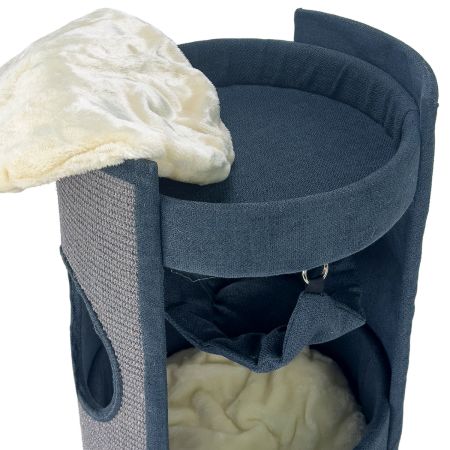 Когтеточка-комплекс 40х40х60 см с гамаком, графит