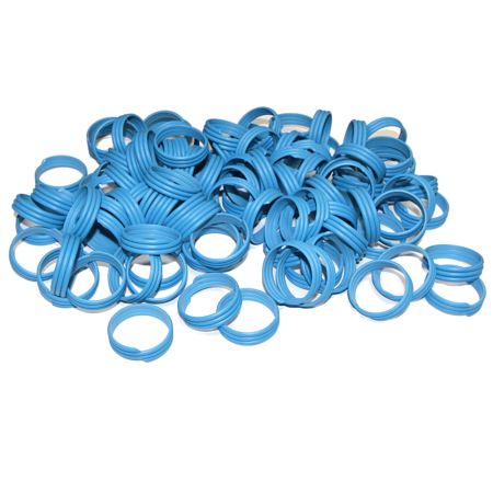 Кольца меточные 28 мм спиральные для птиц, 100 шт.