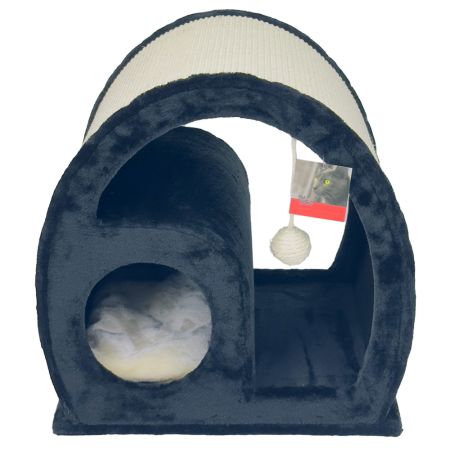 Когтеточка-домик 50х40х50 см, черный Когтеточка-домик 50х40х50 см, черный