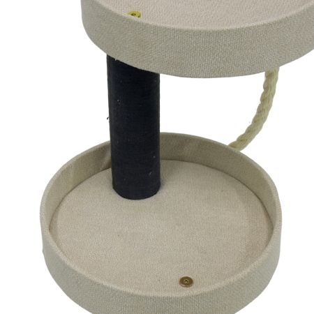 Когтеточка-комплекс с канатом 60х30х60 см, кремовый