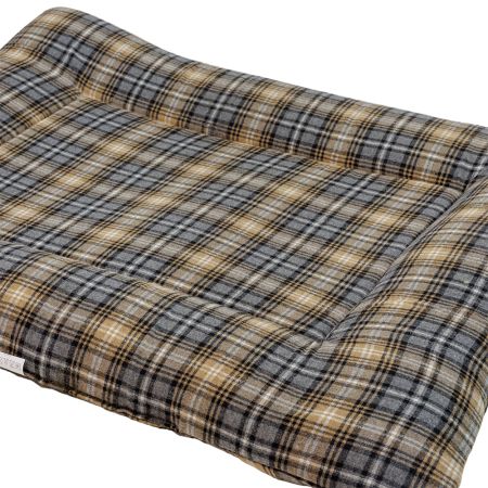 Лежанка матрас для собак 105х85х11 см, бежевый, клетка