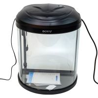 Аквариум Boyu BYG-26 полукруглый 26 л, с фильтром и освещением, черный