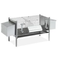 Клетка для кроликов 102 см двухсекционная с гнездами для самок