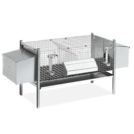 Клетка для кроликов 102 см двухсекционная с гнездами для самок