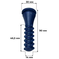 Перосъемные пальцы EU PROFI C для уток и гусей, 30/14 мм, синий, комплект 50 шт.