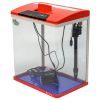 Аквариум Boyu HG-300 панорамный 22 л, LED освещение, дисплей, фильтры, красный