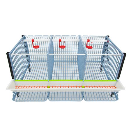 Клетка Comfortplast для кур-несушек 3 секции, 3 яруса высотой по 40 см, пластиковая
