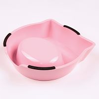 Миска для собак и кошек, 18x17.5x5 см, 270 мл, розовый