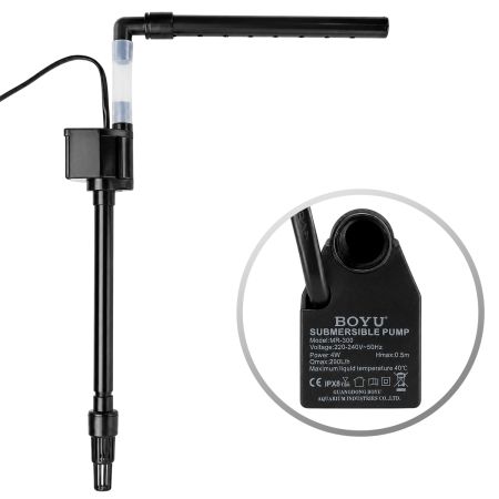 Аквариум Boyu MS-320M 20 л с сенсорным LED светильником и фильтром, белый