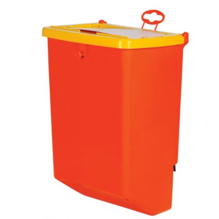 Кормушка бункерная для кроликов 1 секция пластик с пластиковой крышкой