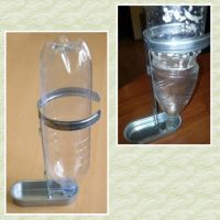 Поилка под бутылку оцинкованная сталь