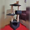 Когтеточка-комплекс 35х35х105 см, черный