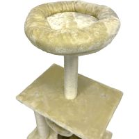 Когтеточка-комплекс 50х35х116 см, бежевый