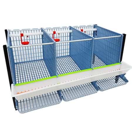 Клетка Comfortplast для куропаток 3 секции, 4 яруса, пластиковая