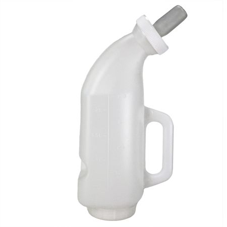 Бутылка для кормления теленка с силиконовой соской, 2 л