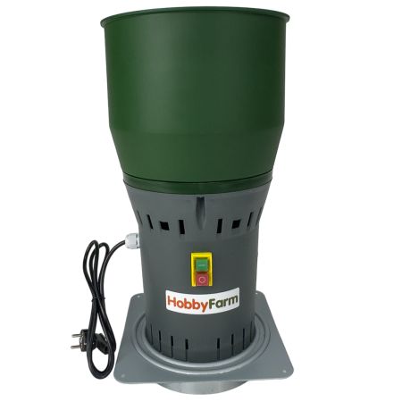 Зернодробилка HobbyFarm EM-25 COMPACT для измельчения зерна электрическая с функцией мельницы / в комплекте 2 сита