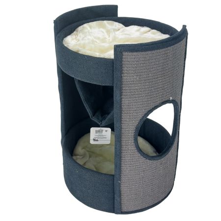 Когтеточка-комплекс 40х40х60 см с гамаком, графит