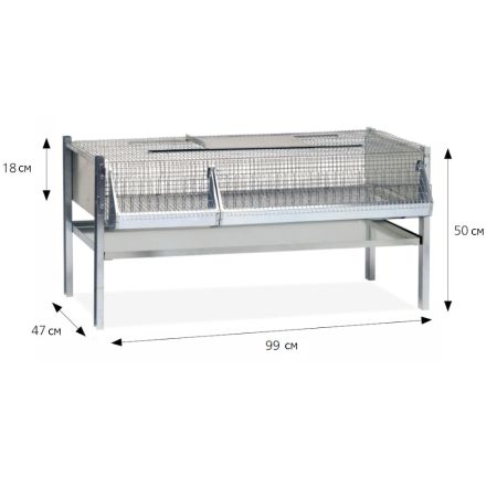 Клетка для перепелок на 20 голов 99 см для откорма