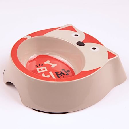 Миска для собак и кошек, 18x17.5x5 см, 270 мл, красный