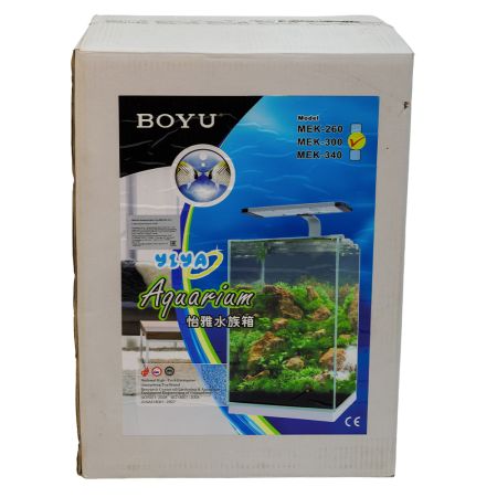 Аквариум Boyu Yiya MEK-300, 35 л с фильтром и LED лампой