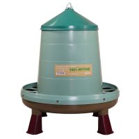 Кормушка бункерная ECO Recycled 8 кг с решеткой с круглыми отверстиями на ножках