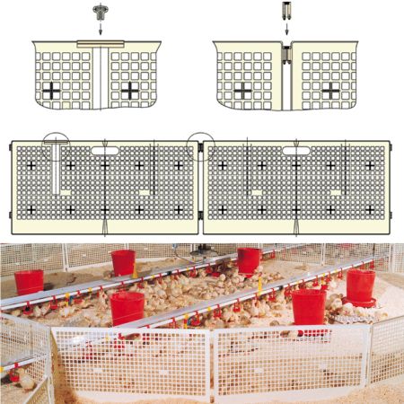 Решетка-ограждение для выращивания цыплят, 400х800 мм Решетка-ограждение для выращивания цыплят, 400х800 мм
