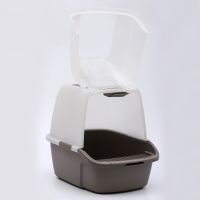 Туалет-домик для кошек Solitude Range 51х38х43 см, темно-серый