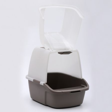 Туалет-домик для кошек Solitude Range 51х38х43 см, темно-серый