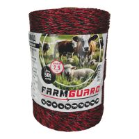 Провод для электропастуха FarmGuard красный с черным 2,5 мм / 500 м / 3х0,16 мм