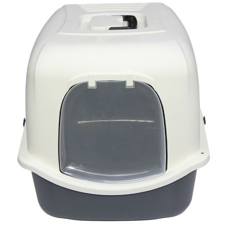 Туалет-домик для кошек Solitude Range 55х44х43 см, серый