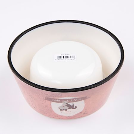 Миска меламиновая для кошек и собак, диаметр 15 см, 350 мл, хаски