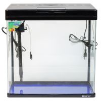 Аквариум Boyu MS-520 45 л с LED светильником и фильтром, черный