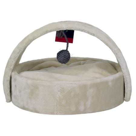 Когтеточка-лежак 40х42х30 см, кремовый