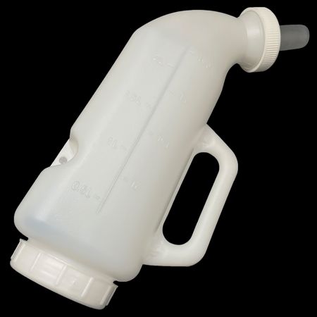 Бутылка для кормления теленка с силиконовой соской, 2 л