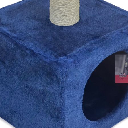 Когтеточка-комплекс 30х30х88 см, темно-синий Когтеточка-комплекс 30х30х88 см, темно-синий