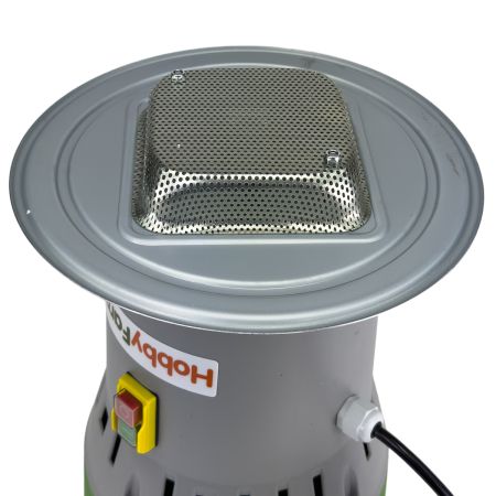 Зернодробилка HobbyFarm EM-25P для измельчения зерна электрическая с функцией мельницы / в комплекте 4 сита