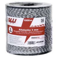 Шнур для электропастуха Olli Shockteq 3 мм / 1000 м / 0,98 Ω многожильный Super-6, 