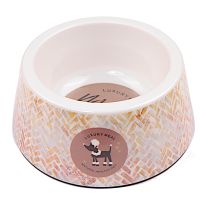 Миска меламиновая для кошек и собак, диаметр 15 см, 350 мл, пудель