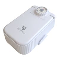 Автокормушка Petzengo PF22-S Solo 1 секция 350 мл с миской из нержавеющей стали с охлаждением, для влажного и сухого корма, белая