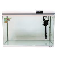 Аквариум Boyu Suspension XF-80, 128 л, панорамный, сенсорный LED светильник и фильтр, белый