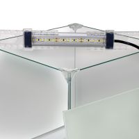 Аквариум Newa Ego LID, EL 20W, 18 л панорамный, LED освещение, белая стеклянная крышка