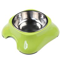 Миска для собак и кошек, 11x14.8x5 см, 150 мл, зеленый