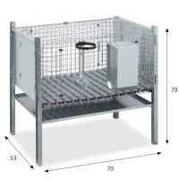 Клетка для кроликов 70 см односекционная 