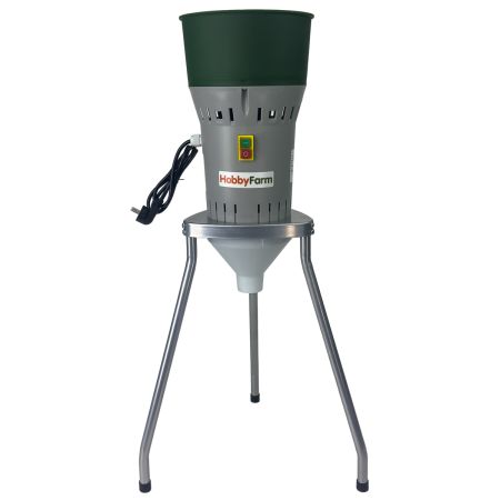 Зернодробилка HobbyFarm EM-25WL, на ножках для измельчения зерна электрическая с функцией мельницы / в комплекте 4 сита