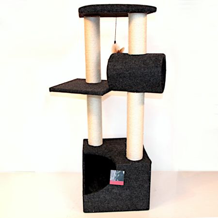 Когтеточка-комплекс 35х35х105 см, черный