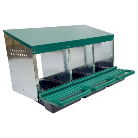 Гнездо для кур несушек HobbyFarm 3 секции с яйцесборником Гнездо для кур несушек HobbyFarm 3 секции с яйцесборником