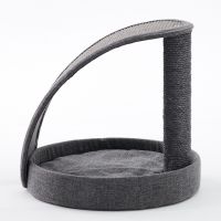 Когтеточка-лежак 40х40х43 см, серый